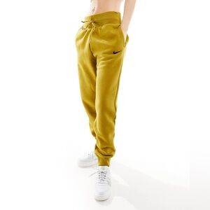 Nike Phoenix Fleece High Waist Joggers Bronze Brown Sweatpants Size S